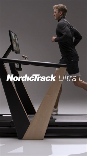 NordicTrack Ultra 1 is the first treadmill with a running deck that is detached from the uprights and console. Whether you walk, jog, or sprint, your screen stays still. | NordicTrack
