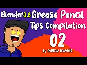 Grease Pencil Blender Advanced Tips & Tricks, Part 02 | Expanded from Dantti's 2D Mastering Course