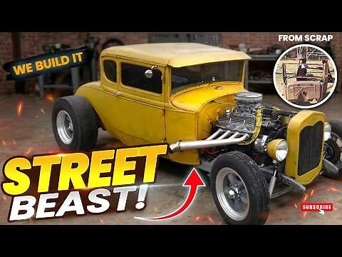 Model A Ford Coupe Hot Rod Build From Scrap Highlights