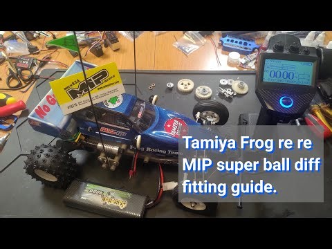 Tamiya Frog MIP Super Ball Diff fitting guide.
