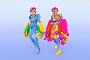 Robotic Humonoid Cyborg Character | 3D Characters | Unity Asset Store