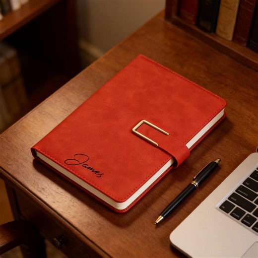 Custom Engraved Notebook With Pen, Leather Notebook Set, End of Year Thank You Gift, Matching Pen, Custom Graduation Gifts, New Job Present - Etsy