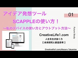 【アイデア発想ツール】Scappleの使い方〜私のデバイスの使い方とアウトプット方法〜【 創造思考 】
