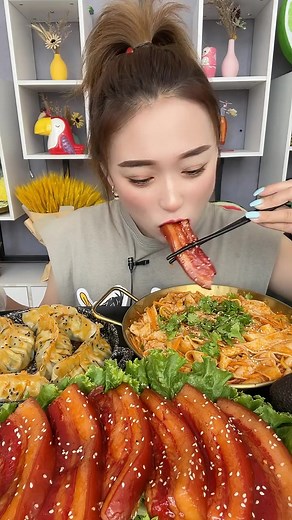 Daning Mukbang Chinese Spicy Food Eating #daningasmr #mukbang #spicyfood #food
