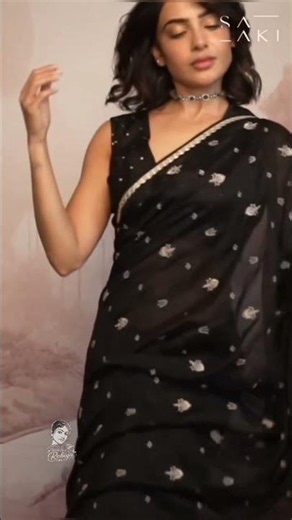 samantha in black saree 🖤#samantha #samanthasmile #samantharuthprabhu #samanthafans