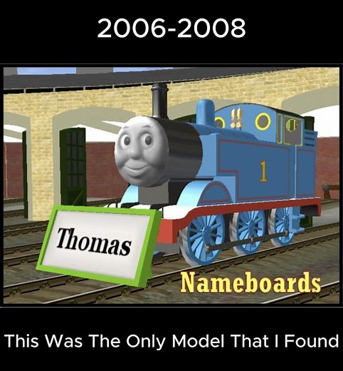 Evolution Of The Name Boards In Trainz. ( Thomas & Friends' 41st Anniversary Special)