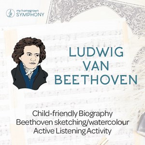 LUDWIG VAN BEETHOVEN Lesson Plan with Watercolour Painting Activity