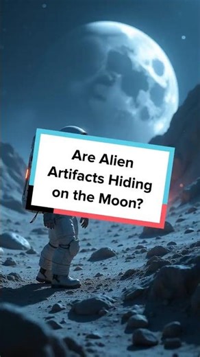 Are Alien Artifacts Hiding on the Moon? #space #aliens #moon #mystery #science #exploration #earth