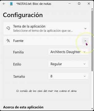 Como poner por defecto en el bloc de notas la letra cursiva o negrita en #windows 11