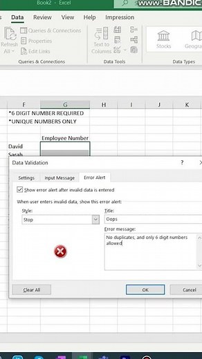 Data Validation formulas for Excel Forms | Tips and tricks