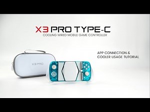 How to connect GameSir X3 Pro to GameSir app and how to adjust cooler power? | Tutorial