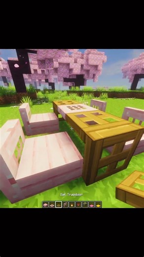 Minecraft Outdoor Table ☠ #minecraftbeauty #minecraft #minecraftbuilds