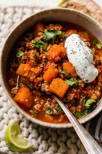 No Bean Turkey & Sweet Potato Chili | Sweet Potato Recipe
