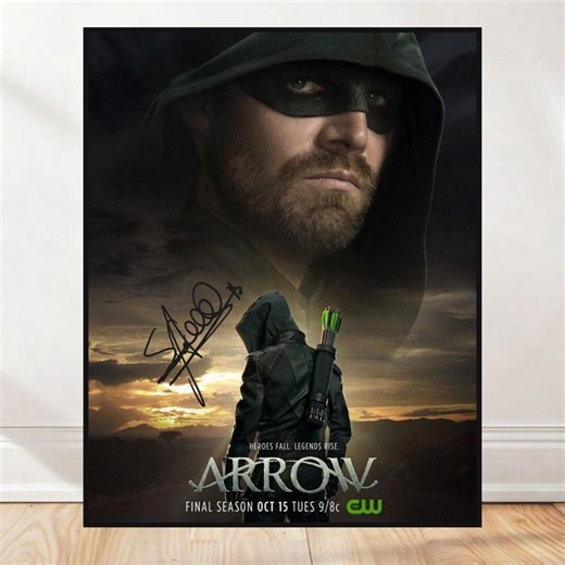 Stephen Amell Signed Arrow Poster – Oliver Queen DC Wall Art (8x10 Print) - Etsy