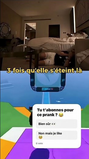 Michou pranks inoxtag with the TV 😂 #foryou #pranks #humor #michou #inoxtag #viral #gaming