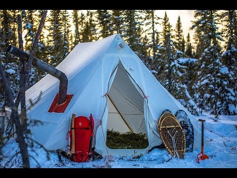 Winter Camping In CANADA | Extreme Wilderness Living In A Wall Tent