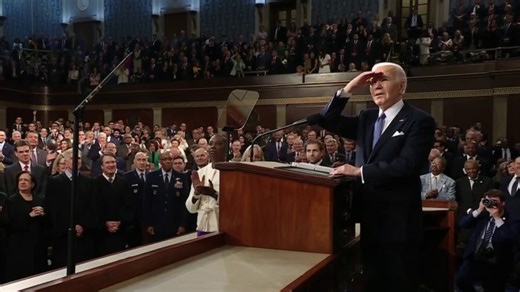 President Biden enters House chamber for State of the Union address