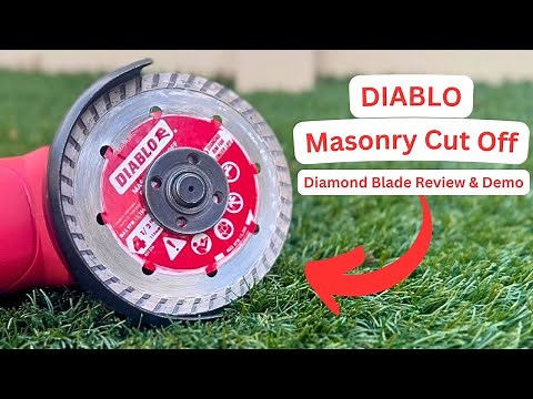 DIABLO 4.5" Diamond Blade Review and Demonstration | DIY Masonry Cut-Off for Pavers, Stone, Tile