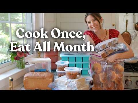 Cook Once, Eat for a Month! Real Food Freezer Meals