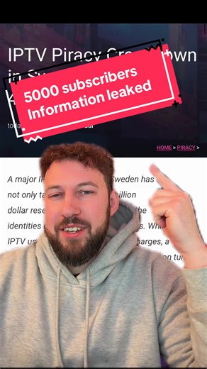 IPTV subscriber info LEAKED. In Swedan over 5000 subscribers information was leaked after they used a public payment processing service to pay. #swedan #iptv #streaming #news #tech
