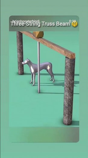 How the three string truss beam