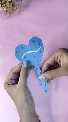 🤯 DIY Sliding Heart Card! The Easiest Secret Message cute Gift Idea in 20 seconds #shorts