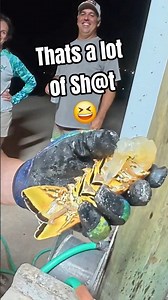 Cleaning a Florida Lobster in the Florida keys