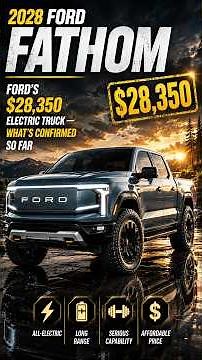 2028 Ford Fathom: Ford's $28,350 Electric Truck — What's Confirmed So Far