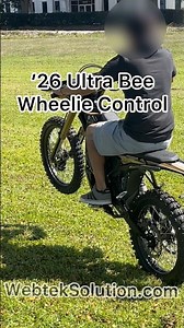 Cheat code unlocked. ⚡️🚲 The 2025 Surron Ultra Bee is officially making “wheelies” look too easy.