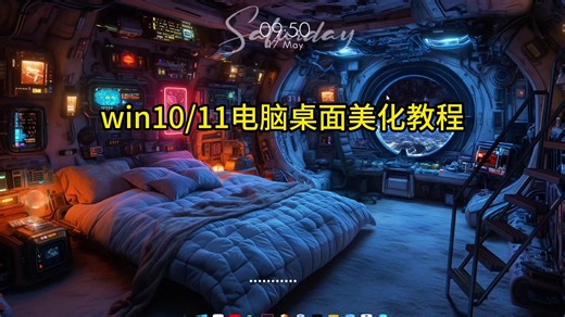 win10/11 电脑桌面美化教程！