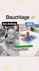 Diese Wassermatte unterstützt die Bauchlage deines Babys optimal, um wichtige Fähigkeiten zu entwickeln! 🧠💪 ✅ Unterstützt dabei, den Kopf zu halten ✅ Kräftigt Arme, Beine, Rücken und Nacken ✅ Unterhaltung und sensorisches Lernen zugleich Schließe dich Tausenden von glücklichen Eltern an und sichere dir jetzt für kurze Zeit bis zu 40% Rabatt im Angebot! 🎁😍 https://wunsch-stern.de/products/wassermatte | Wunsch-Stern