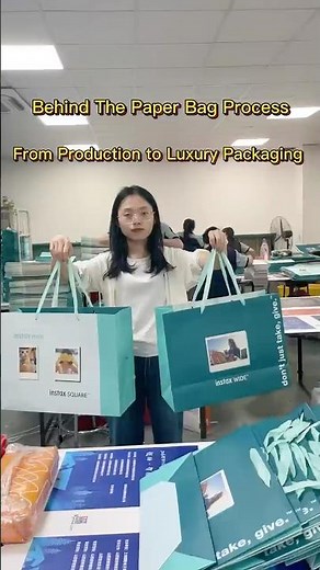 Custom Paper Bag Manufacturing Process: How Luxury Packaging is Made 🛍️#custompackaging