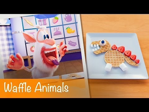 Booba - Food Puzzle: Waffle Animals - Episode 18 - Cartoon for kids