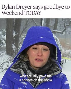 1.1M views · 16K reactions | Leave it to Dylan Dreyer to make us cry in the snow.  ❄️  | Today Show | Facebook