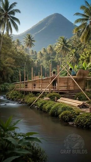 TRADITIONAL FILIPINO BAMBOO HOUSE (BAHAY KUBO)