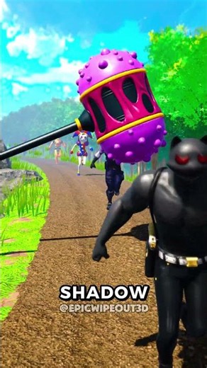 NO!.... Dino Hammer FLATTENS Peely! Fortnite 3D Survival 😱#Shorts #Fortnite #3DAnimation #beamng