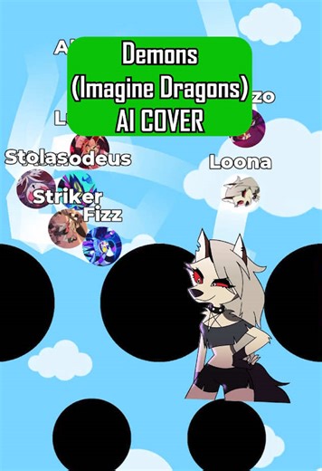 Demons AI Cover with Hazbin Hotel & Helluva Boss Characters