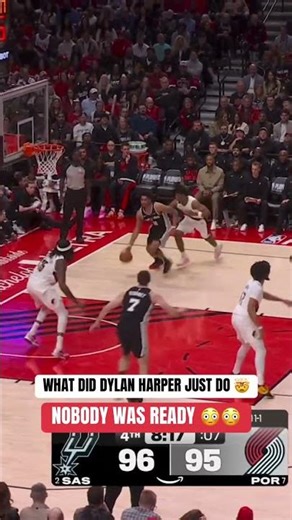 Dylan Harper explodes to the rim and throws DOWN the one-hand poster jam‼️