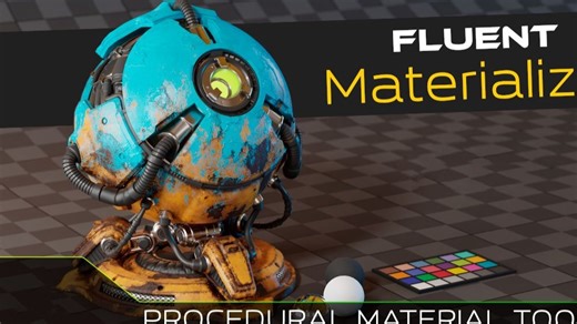 【Blender插件】Fluent Materializer 1.91一键磨损划痕污垢水渍材质