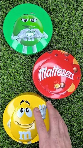 Minutes Satisfying with Rainbow M&M'S Candy Unpacking From Glossy Containers ASMR Beads Surprise