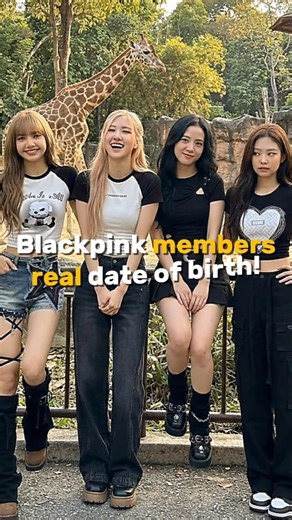 BLACKPINK members real date of birth #blackpink #kpop #rosé #blink #lisa #jennie #jisoo