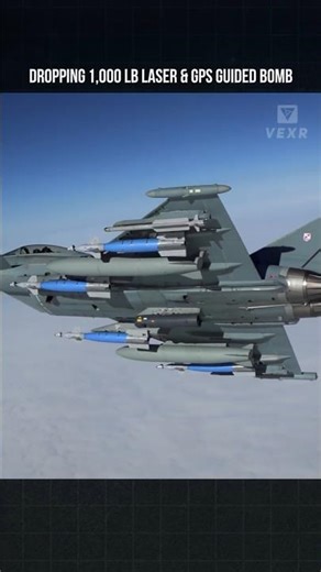Dropping 1,000 lb Laser & GPS Guided Bomb