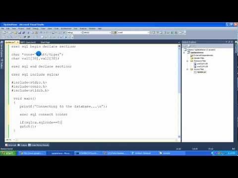 Tutorial-03 Update command in PRO*C