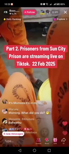 Live Streams from Sun City Prison: TikTok Insights