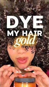 Using As I Am Bold Gold Temporary Color and Il Leone Curl’s Reverse Curly Hair Routine 🦁✨