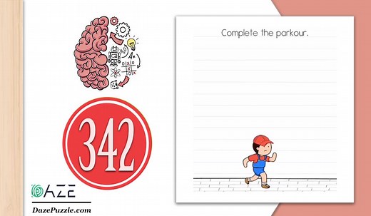 Brain Test Level 342 (NEW) Complete the parkour Answer
