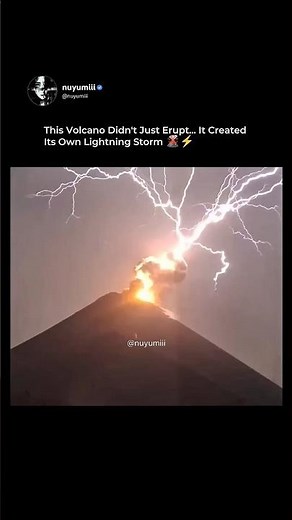 This Volcano Created Its Own Lightning Storm 😳