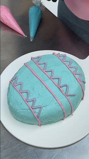 Easter Egg Cake! A cake disguised as an Easter egg 🥚🎂
