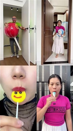 Opening the Door to Say Hello – So Cute! 🚪👋😊