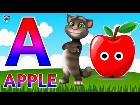 Phonics Song 2 with TWO Words in 3D - A For Apple🍎🍏- ABC Alphabet Songs with Sounds for Children's
